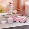 Silicone Cosmetic Packaging Box Set with Hanging Hole Leakproof Travel Toiletry Container for Skin Products Accessories