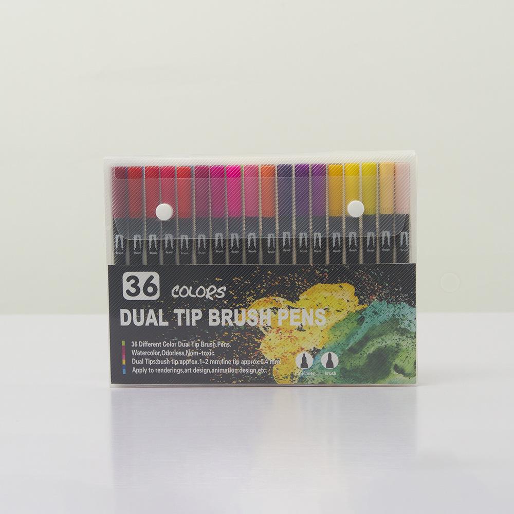 Double-Ended Washable Watercolor Pens - 120 Color Set, Non-Staining, Soft Tip Art Liner for Children's Drawing