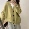 Women's Autumn and Winter V-Neck Button Knit Cardigan Casual Sweater