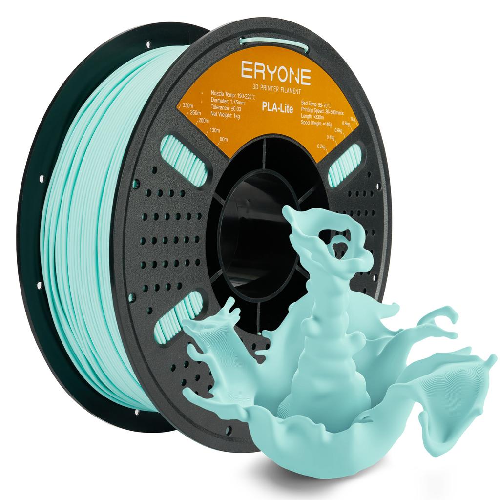 ERYONE 1KG PLA Lite 1.75mm , Lightweight PLA Filament, 30% Lighter Saves Cost, for Large Models, Drones, Cosplay