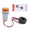 Current Signal Indicator Universal 2?Display Round Lamp Light 60~500V AC AD1622DVAYellow