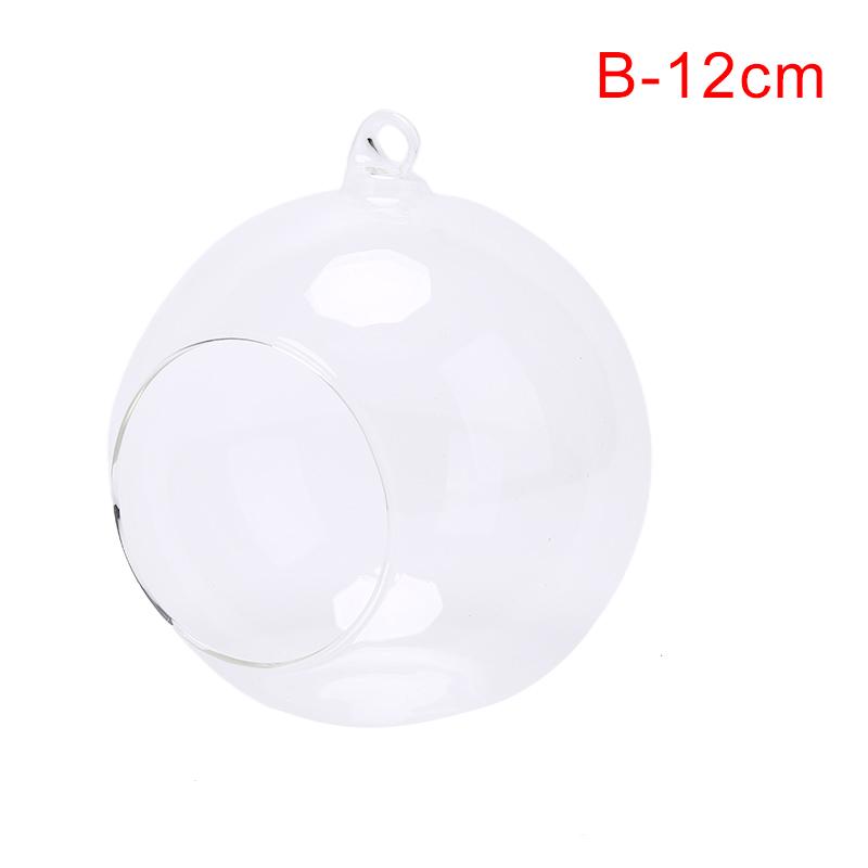 Прочный модный прозрачный стеклянный шар ваза пейзажный стеклянный контейнер мясистый подвесной контейнер для цветочного горшка