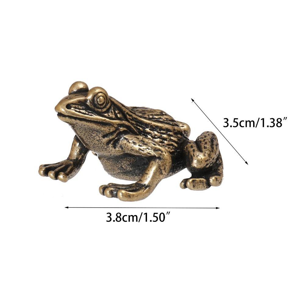 Small Copper Frog Copper Flower Skin Frog Tea Pet Water Frog Home Decor