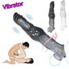 Extend 7cm Penis Enlargement Sleeve Vibrator Cock Ring Reusable Condoms Sex Toys for Men G Spot Vibrating Delay Ejaculation