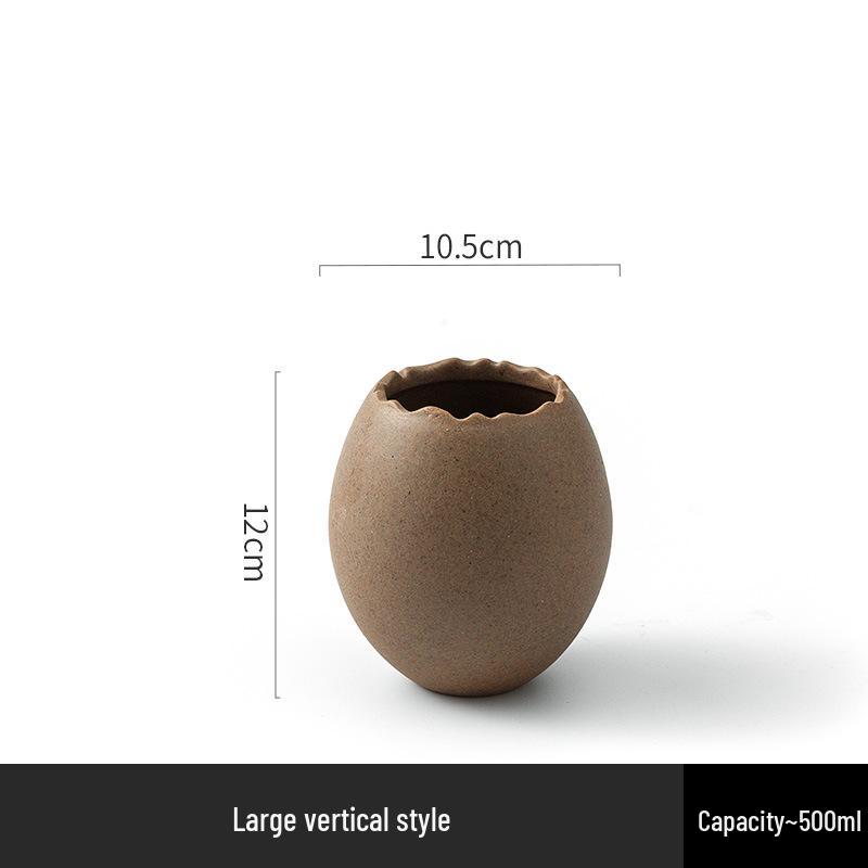 Креативная десертная миска из скорлупы страусиного яйца - Уникальная керамическая посуда для холодных напитков и барбекю