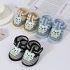 Infant Baby Cartoon Bear Crib Shoes Canvas Shoes Flat Walking Shoes