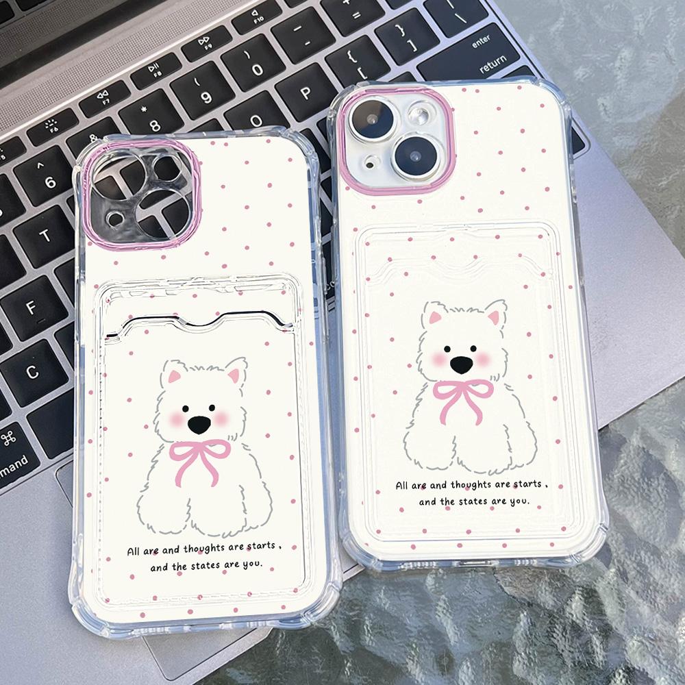 Card Phone Case for iPhone 11 13 XR 15 14 Pro Max iPhone 12 16 7 8 Plus XS Max Samsung S24 S23 A15 A55 A05 A54 Redmi 12 13C 13 9 Cartoon Protection