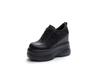 11cm Genuine Leather Women Fashion Platform Sneakers High Hidden Heel Wedge Walking Shoes Brides Wedding Shoes Tennis Shoes