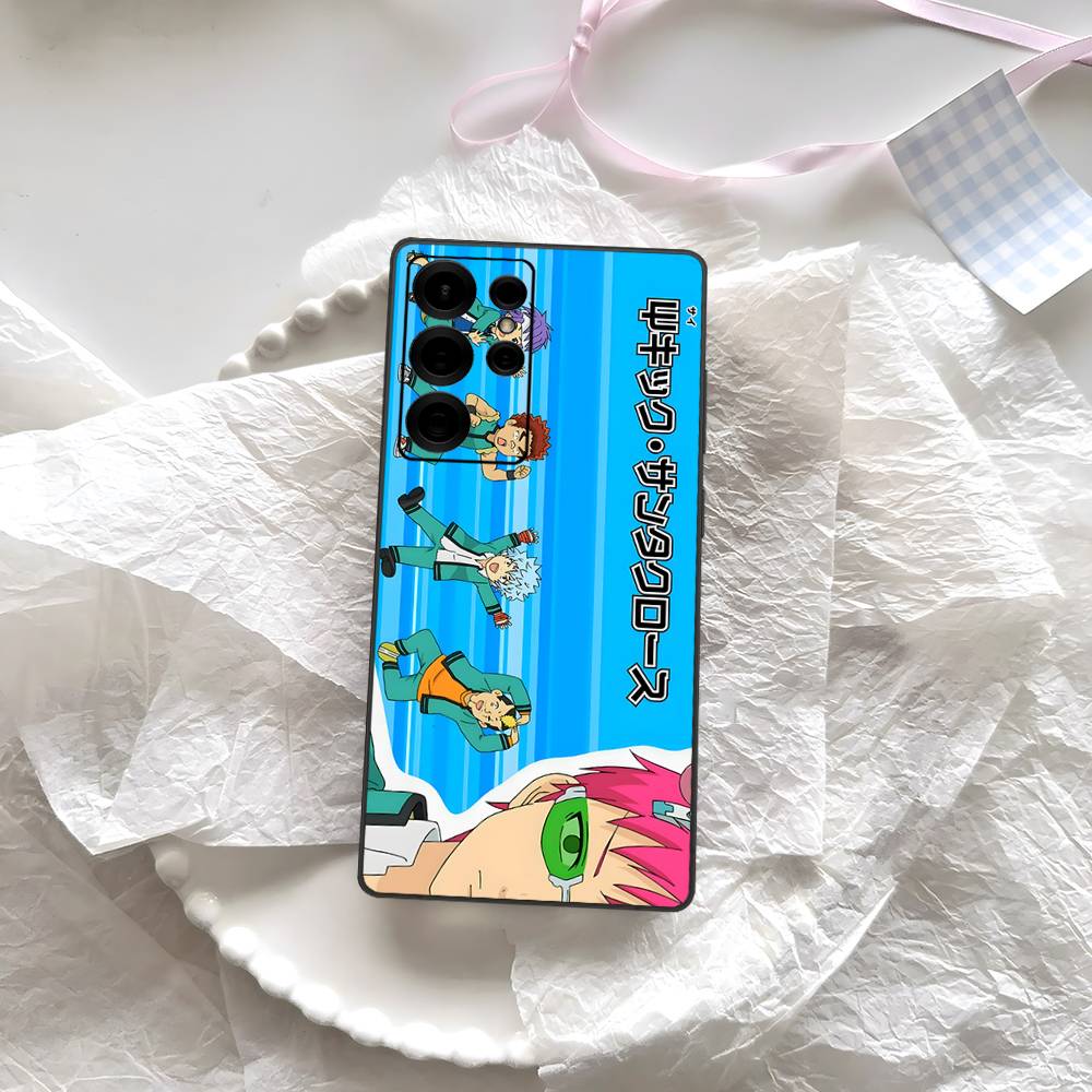Милый Мальчик-Котенок Сайки Кусуо Чехол для Телефона Для Samsung S 24 Fe 25 Ultra Plus 20 Lite 21 30 22 23 24 22 Ultra 5G Fundas