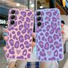 Мягкий силиконовый чехол с леопардовым узором для Samsung A55 M35 S24 Xiaomi Redmi Note 13 Pro 13C iPhone Huawei Honor Realme Camera Защитный противоударный чехол