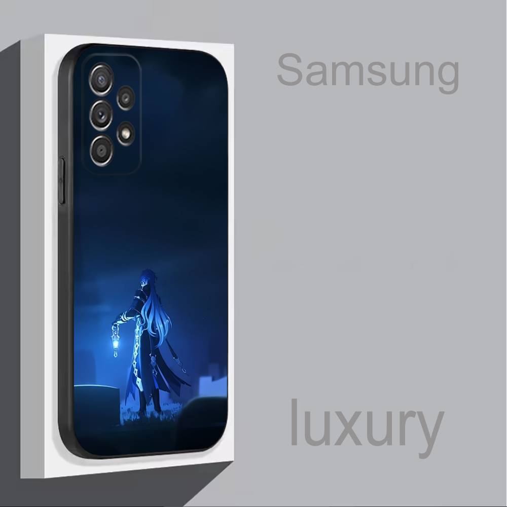G-Genshin Impact F-Flins Для Samsung S 25,24,23,22,30,21,10,9,Ultra,Plus,Lite,FE,4,5G Чехол для телефона Черный Мягкий чехол