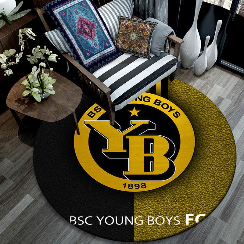 BSC Young Boys pattern round rug,Carpet Rug for Living Room Bedroom Playroom ,Non-slip Floor Mat,Holiday Gifts and Birthday Gifts.