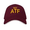 Not ATF  Gun Meme BATFE Gun Rights Baseball Cap Hat Men Fun Hats Unique Hats Sunhat Womens Beach Visor Mens