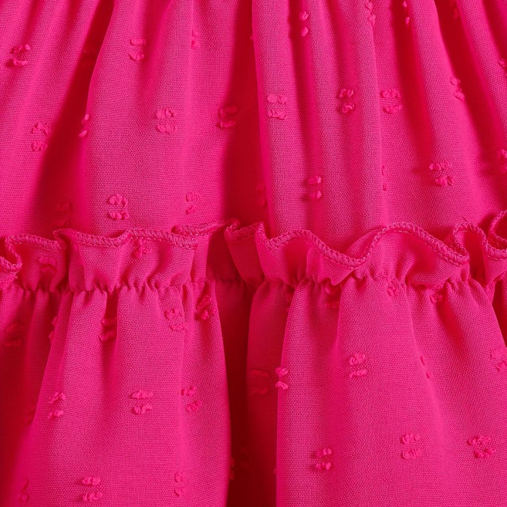 Милое летнее детское платье для девочек, повседневное однотонное платье без рукавов