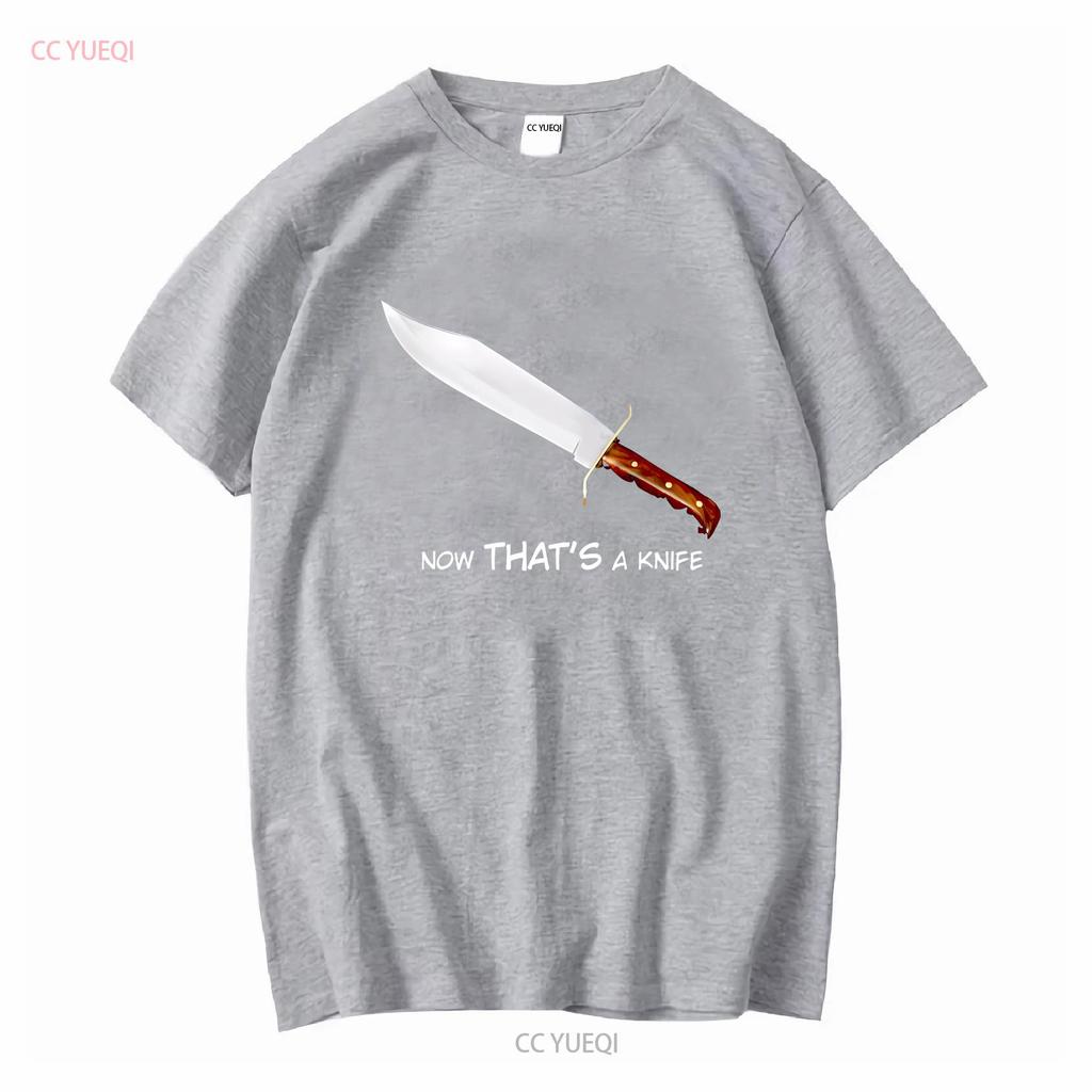 Crocodile Dundee Now Thats A Knife Funny Movie T Shirt Long Or Short Sleeves Vintage Washed Versatile Top For Everyday Wear
