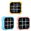 Travel Noughts and Crosses Game Board Game for Kid Adult, 4 In 1 Handheld Puzzle Game Toy Electronic Educational Game