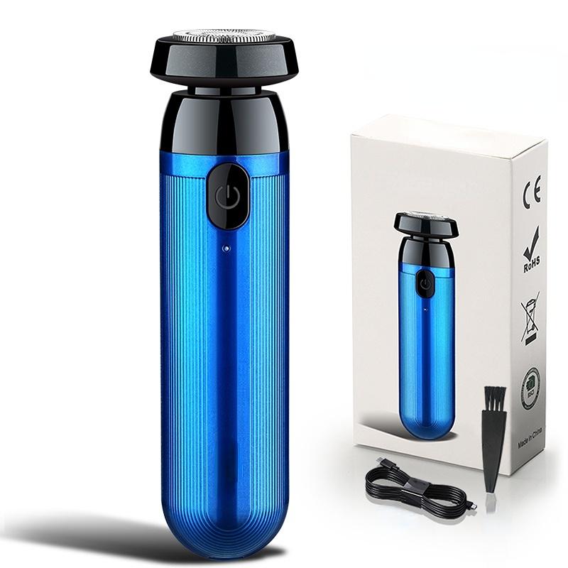 Мини-моющаяся электробритва, перезаряжаемая от USB бритва для мужчин, бритва для бороды двойного назначения с влажной и сухой сушкой