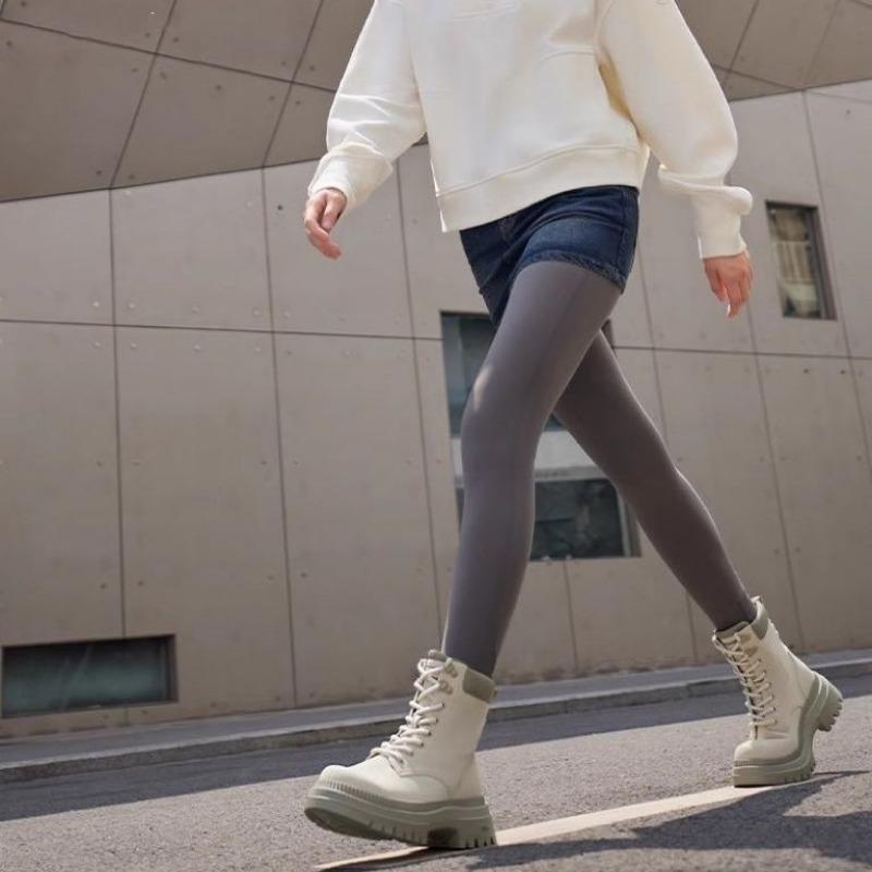 2024 Горячая Распродажа Женская Обувь Ботильоны Женские Ботинки Классика Современные Ботинки Женские Швы Круглый Носок Шнуровка Спереди Средний Каблук Обувь Женская