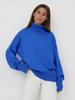 Autumn and Winter Women's Sweater Solid Color Loose Comfortable Casual Half High Neck Long Sleeve Sweater