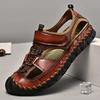 Мужские сандалии, Пляжная обувь для рыбалки, Дышащие сандалии, Нескользящие, Прогулочные туфли, Противоударные, Удобные, Для пешего туризма, Спортивная обувь