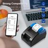 Беспроводной USB BT принтер для печати штрих-кодов и логотипов с 1 рулоном бумаги 58 мм, термопринтер чеков, настольный, для продаж, розничного магазина