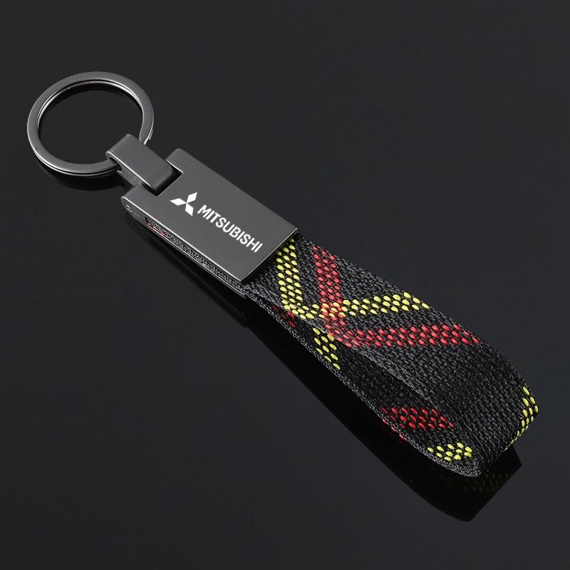 Car Key Rings Key Chain Holder Pendant Car Keyring For Mitsubishi Pajero Outlander XL Montero Lancer Triton l200 Galant Evo ASX