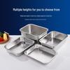 Yunduo Stainless Steel Rectangular Deep Basin and Colander Set