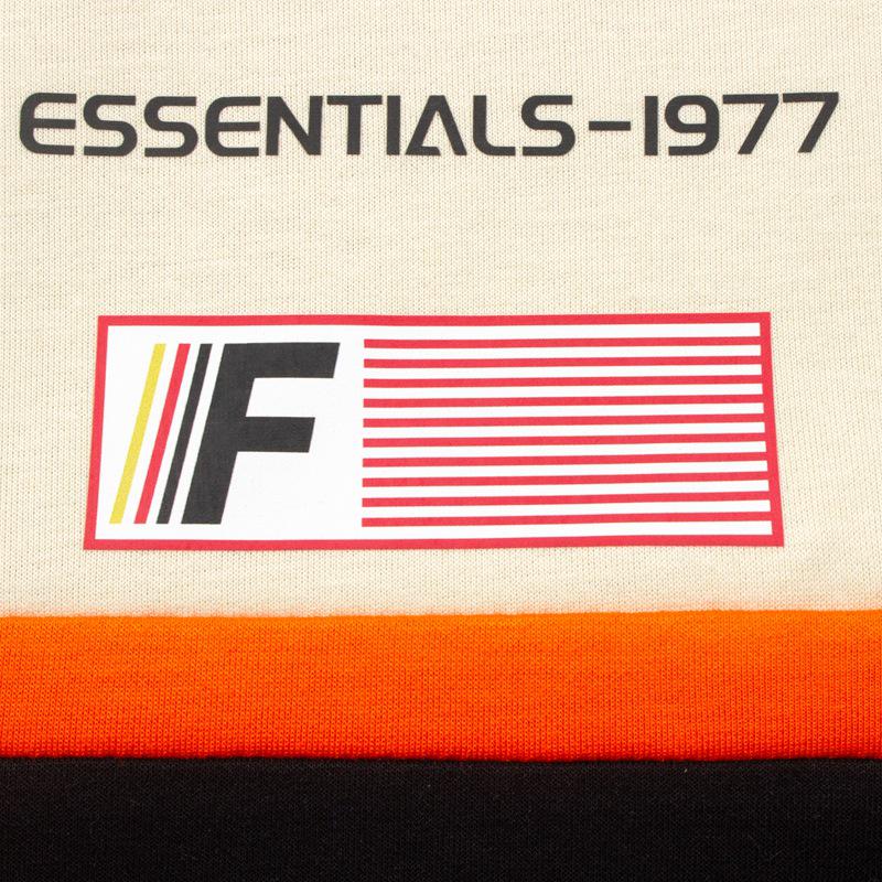 American Retro College Style Jerry FG Long Sleeve Polo Hoodie