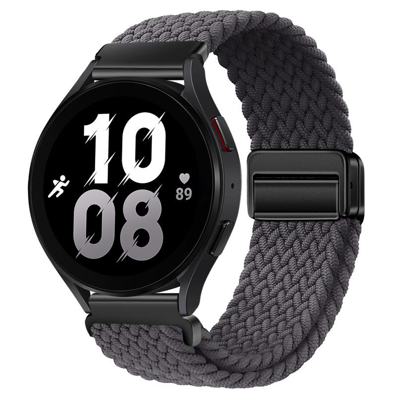 Плетеная нейлоновая петля 20 мм 22 мм для Samsung Galaxy Watch 6 5 4 3 Amazfit GTR4 Магнитный браслет Huawei Watch 4/3/GT3 Pro Ремешок