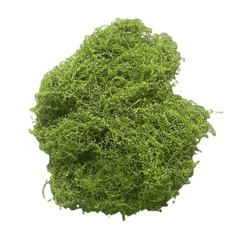 30g Fake Moss Artificial Green Moss for Potted Plants Fairy Garden Accessories Home Garden Lawn Floor Ornament Landscape Decor