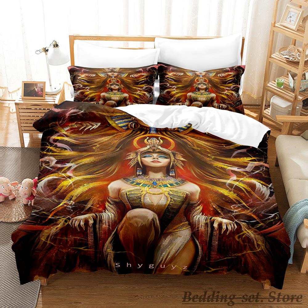 Новый комплект постельного белья Египетский хлопок Односпальный Полуторный Двуспальный Кинг-сайз Комплект постельного белья Взрослый Детский Спальня Комплекты пододеяльников Крутое Аниме Parure De Lit Кровать