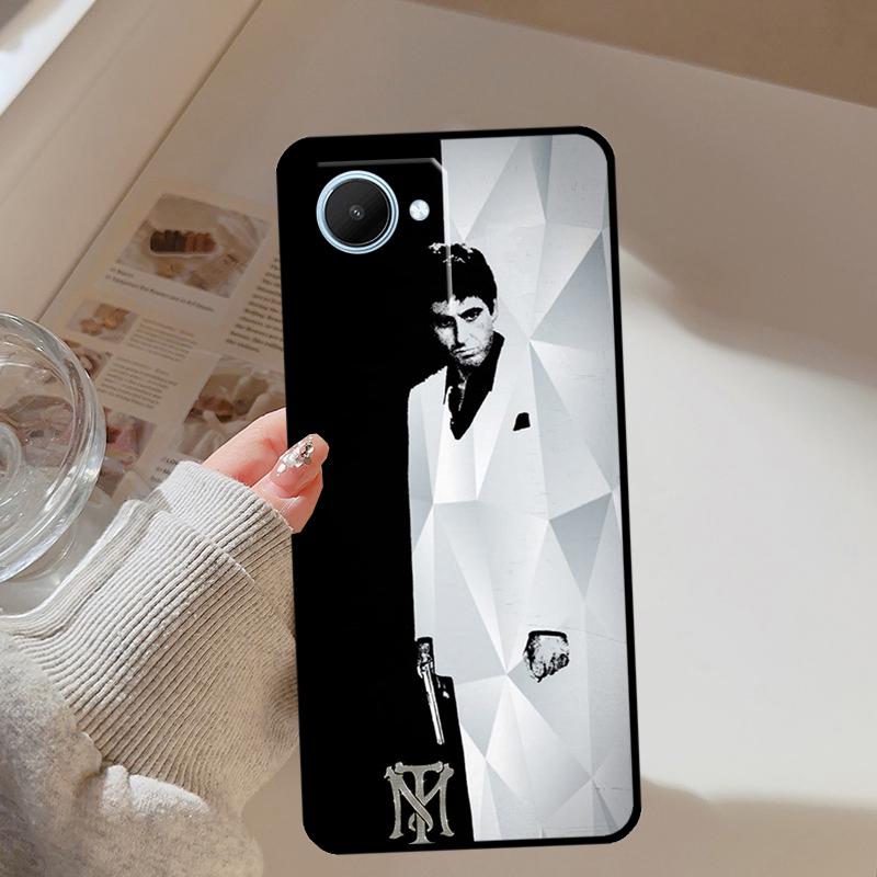 Чехол для телефона Realme 13 12 10 11 14 Pro Plus GT 6T 6 5 GT7 Pro C61 C55 C53 C51 C21Y C25S C75 C67 с изображением фильма Лицо со шрамом 1983