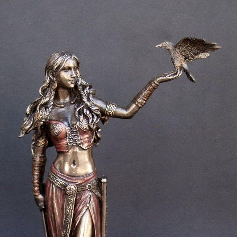 Resin Greek Goddess Figurine Pluto Lucky Fortune Sculpture Office Gift Home Decor Garden Sculpture Angel Figurine