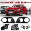1 Pair Surround Air Duct For BMW E46 M3 2001-2006 Car Styling Front Bumper Car Fog Light Covers Dual Hole