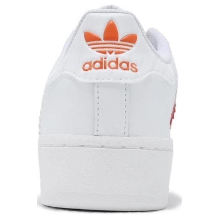 adidas Superstar XLG Белые Разноцветные Женские Кроссовки Обувь-Белый Лучший-Алый Оранжевый IF9122