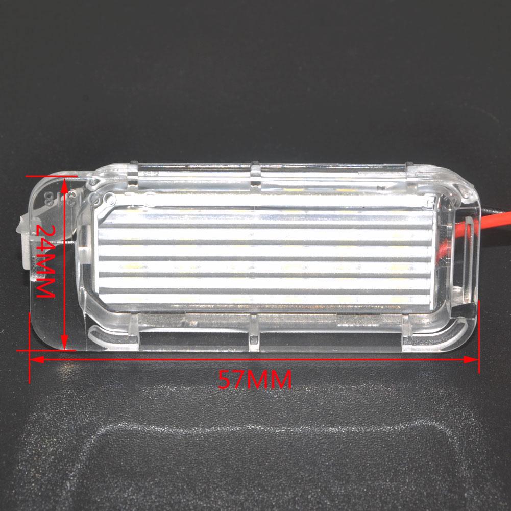 2 предмета со светодиодной подсветкой номерного знака Can-Bus, светодиодные лампы для Focus Fiesta Mondeo Kuga Galaxy S-max