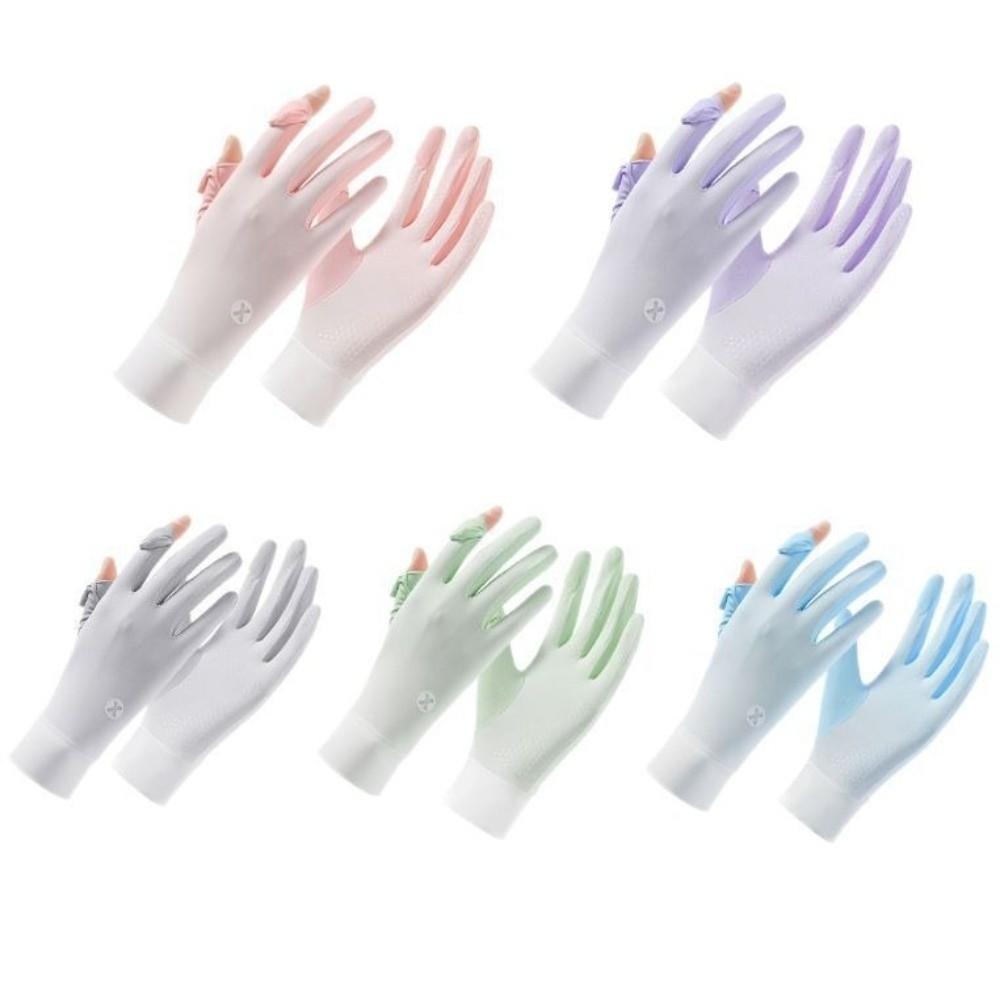 Gradient Sun Protection Gloves Thin Touchscreen Gloves  for Driving,Golf,Hiking