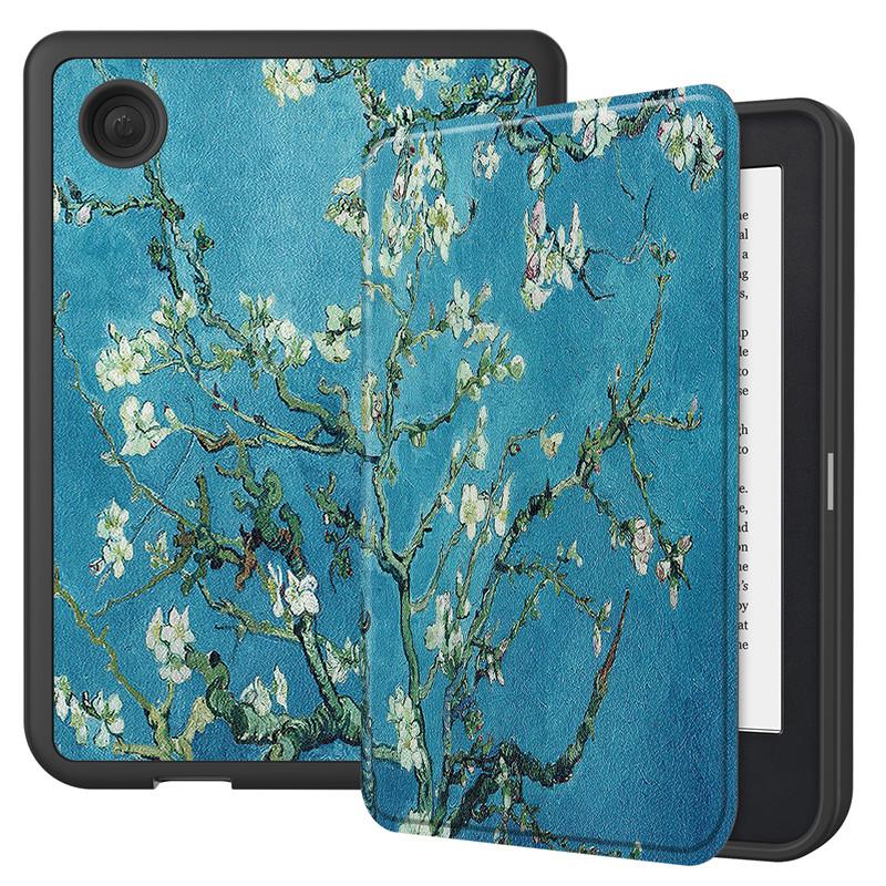 Чехол funda для KOBO Clara 2E Чехол 2022 Smart Cover Искусственная кожа Силиконовая задняя крышка Полный корпус Чехол для электронной книги для Etui Kobo Clara 2e Чехол Capa