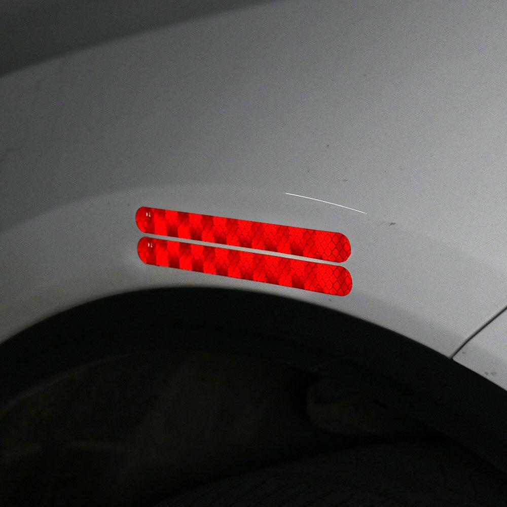 2 шт. светоотражающая полоса для зеркала заднего вида, автомобильные наклейки, предупреждающая наклейка для предотвращения столкновений, внешняя светоотражающая лента, светоотражающая полоса