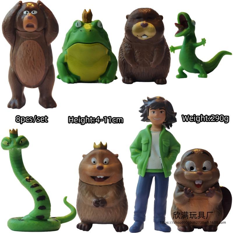 2026 New Hoppers Tom Lizard Figure Toy Anime Peripherals Mabel Action Figures King George Figurine Model Set Birthday Gift