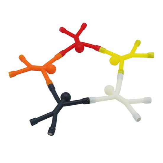 Магнитная игрушка «Человек», красочный гуманоидный магнит на холодильник, гибкая игрушка-фиджет для дома, офиса, путешествий, детей и взрослых, игрушка для снятия стресса, рождественский подарок