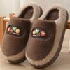 2025 New Warm Non-Slip Cotton Slippers for Men & Women - Winter Indoor Couple Style with Thick Sole