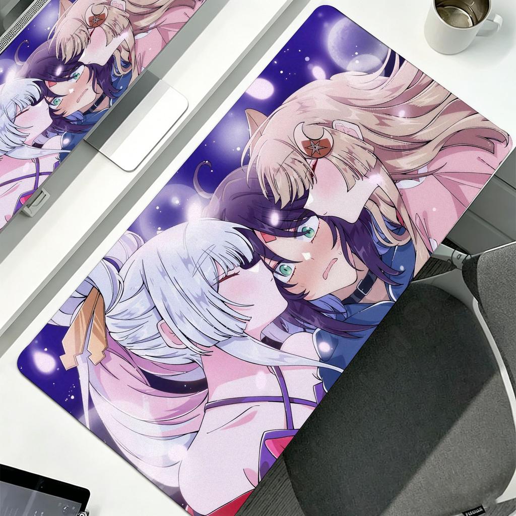 Игровой коврик для мыши Kaguya Космическая принцесса Аниме Большой коврик для компьютерной мыши Офисный ПК Геймерский Нескользящий Резиновый Коврик для клавиатуры и стола