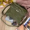 Vera Pelle Bolsa Anthracite Leather Shoulder Bag