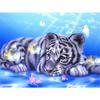 Diamond Painting "White Tiger" 5D DIY Diamond Embroidery Cross Stitch Diamond Mosaic Rhinestone