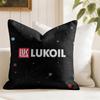 Fashion LLukoil Cushion Cover Natural Linen Organic Fabric DoubleSided Printing Couch Pillow Covers Home Decor