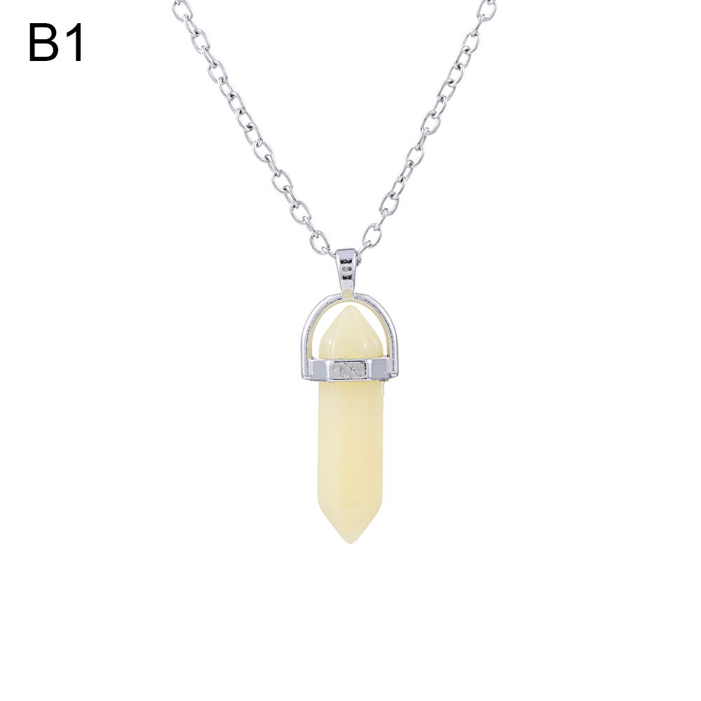 Покрытая чакра гексагональный натуральный кристалл ожерелье кварцевая цепочка камень кулон ювелирные изделия аксессуары