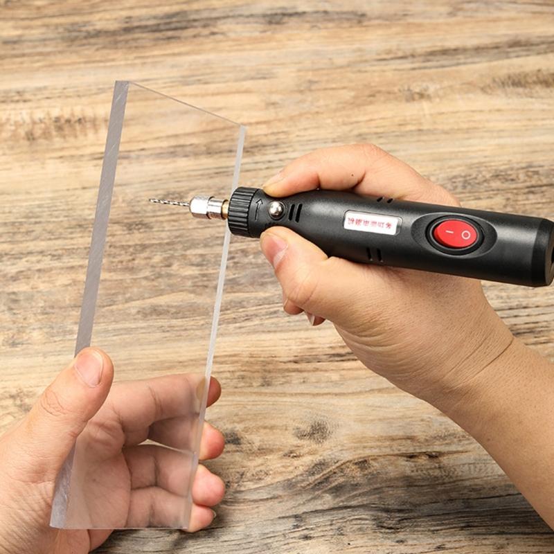 Мини-электродрель с USB-зарядкой, мощный мотор, инструмент для пробивки отверстий для DIY, рукоделия, изготовления ювелирных изделий