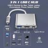 3 In 1 Usb Hub USB C To HDMI-compatible Splitter HUB Type-c To HDMI-compatible USB3.0 Docking Station for Macbook Air Converter