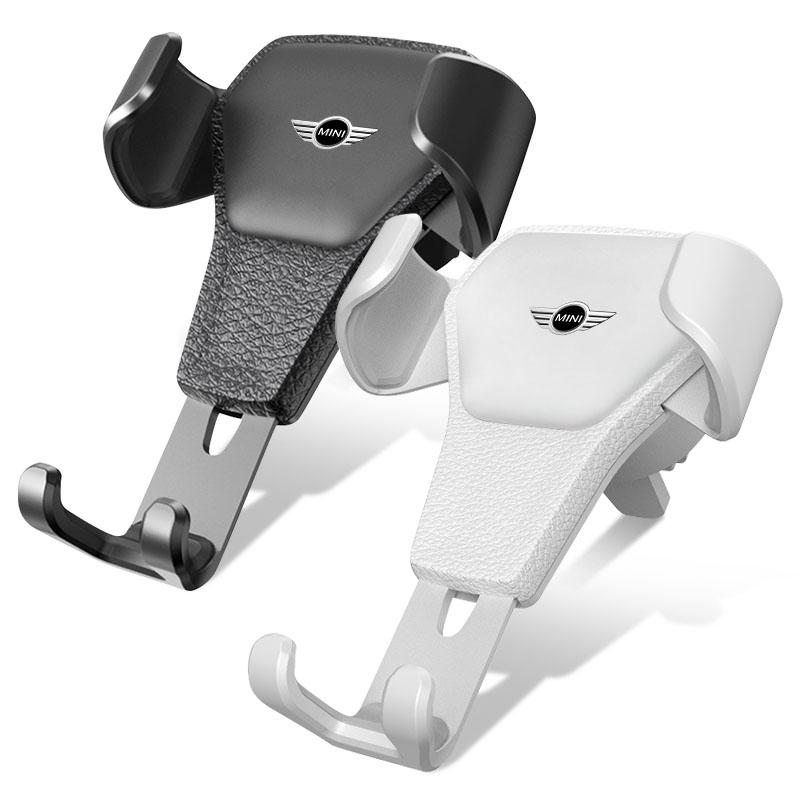 Гравитационный автомобильный значок Держатель для телефона Кронштейн Крепление-клипса для воздуха Подставка Аксессуары Для BMW Mini Cooper F54 F55 F56 R56 R60 SONE Roadster Clubman Coupe
